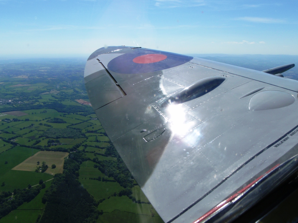 airborne over North Wales