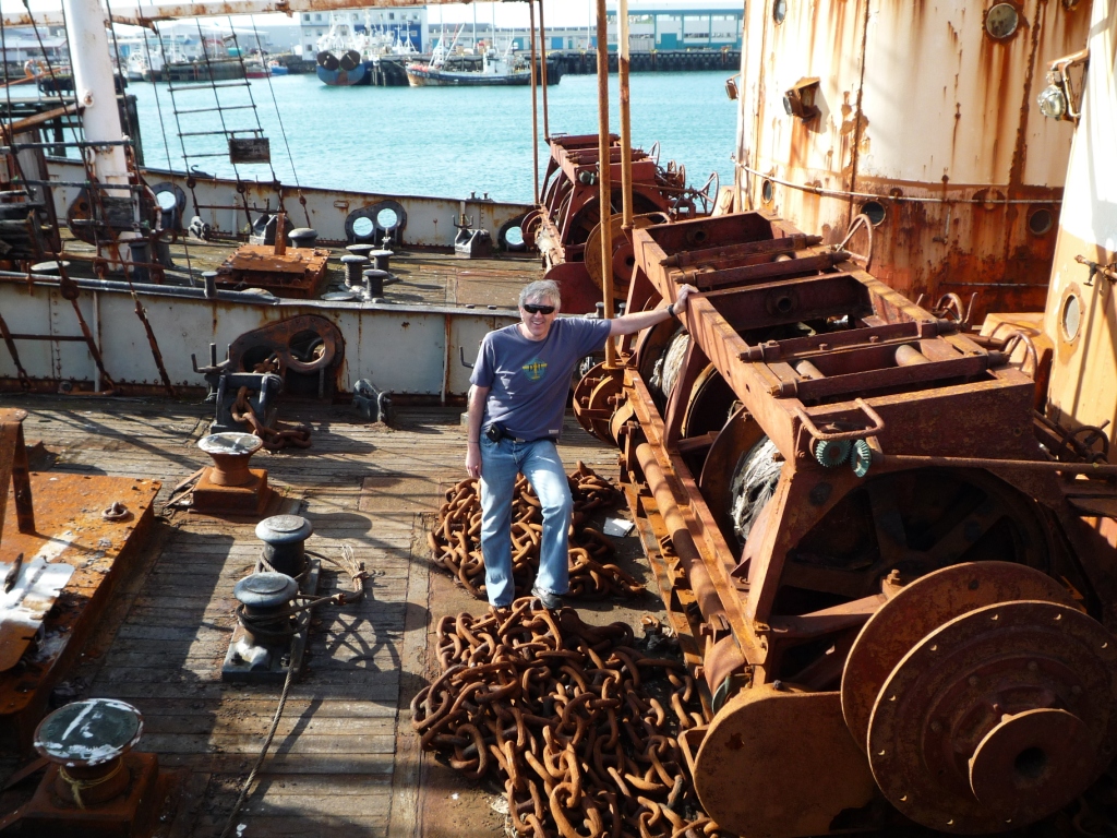 on the deck of the whaler