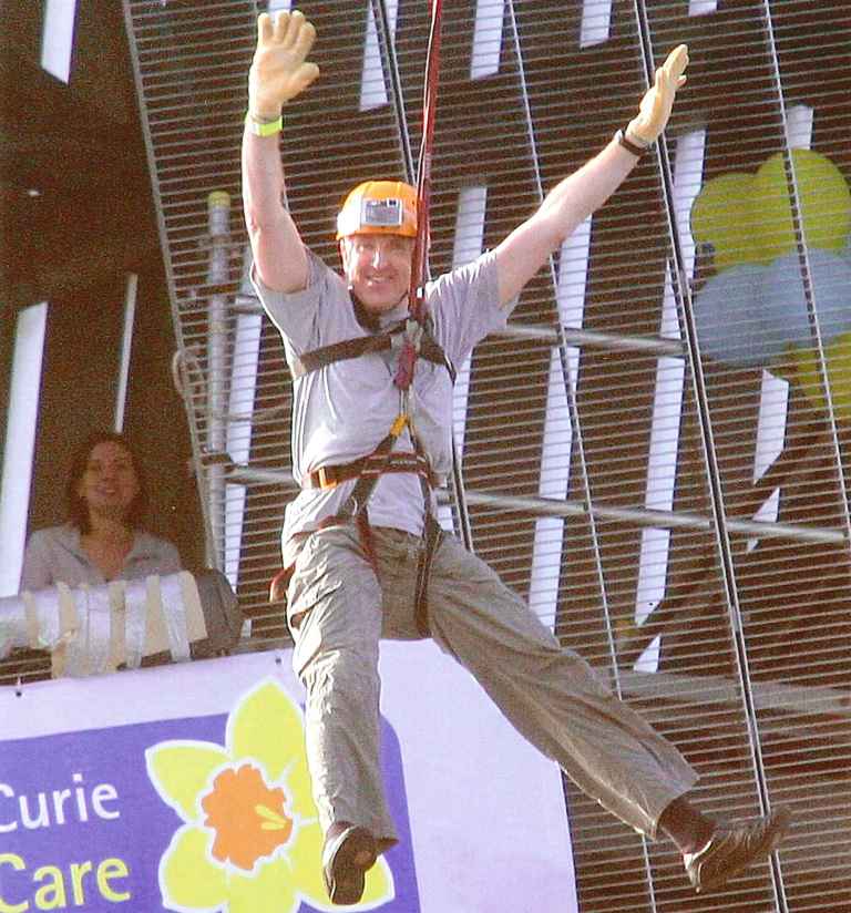 Marie Curie Cancer Care Zip Wire event